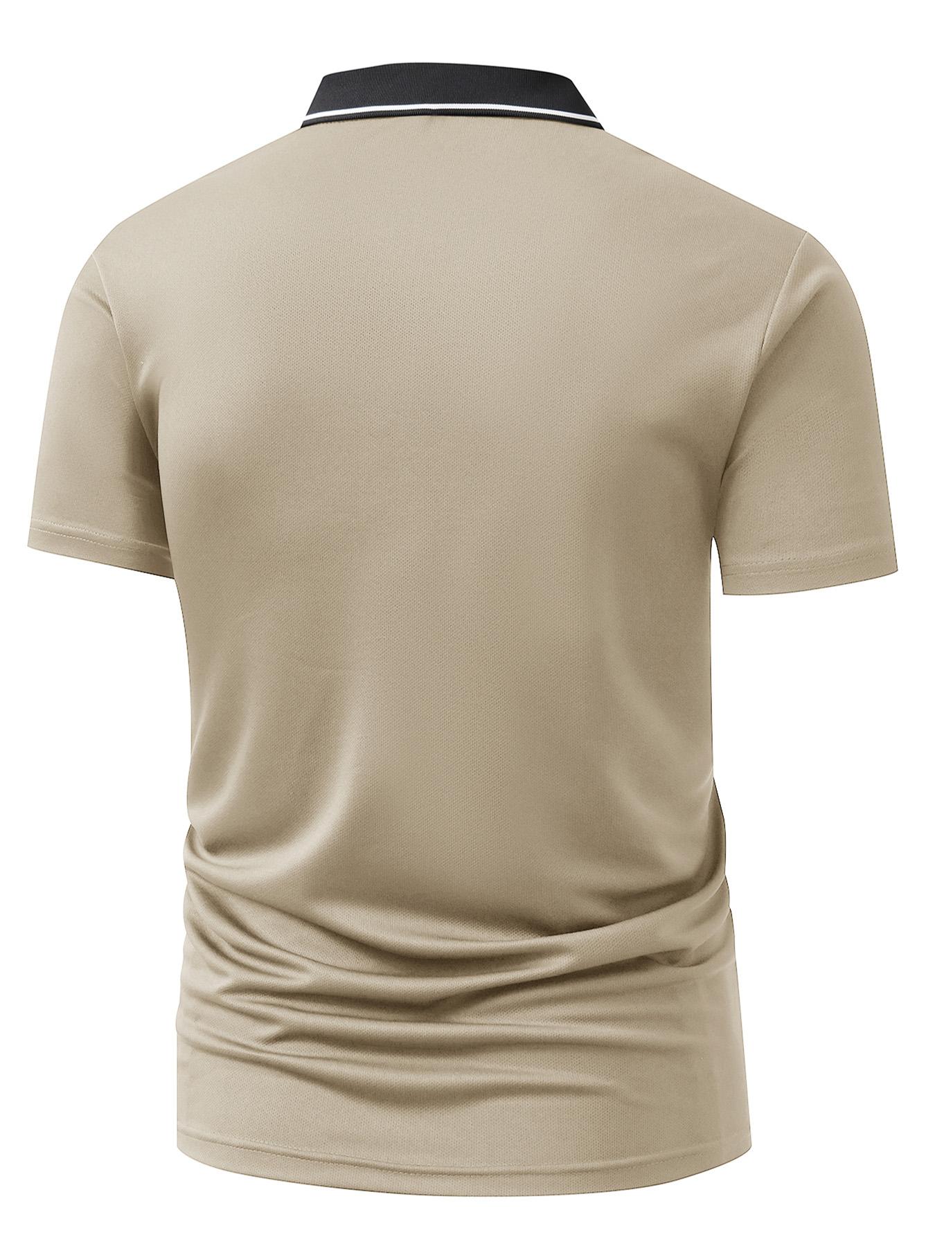 Men's quick-dry short-sleeve polo shirt with Texas longhorn print design. Breathable and comfortable for sports wear, fade-resistant, tailored for a body-hugging fit, sweat-wicking, non-sticky and durably crafted.