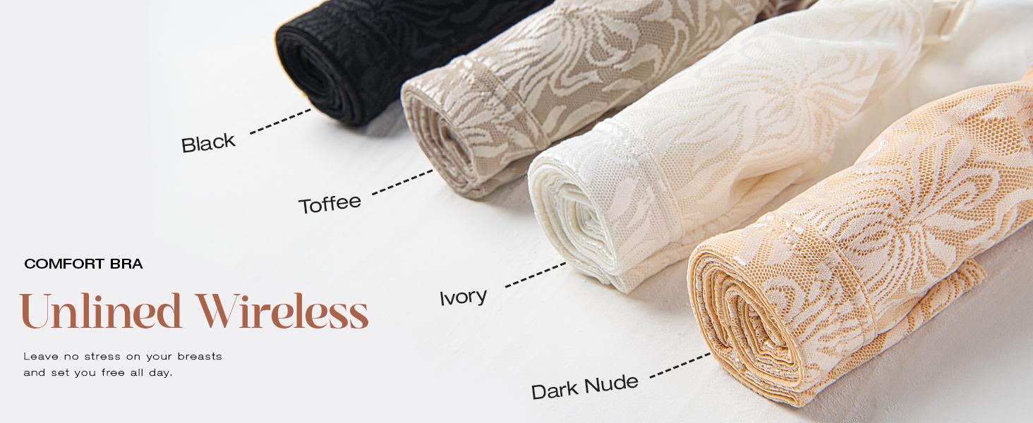 Wingslove Women's Front Closure Minimizer Bra Full Coverage Wirefree Comfort Bras Non Padded Plus Size Underwear