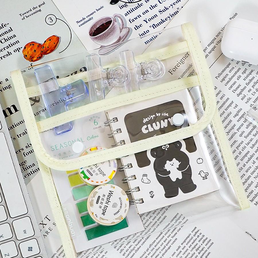 Large Capacity Multi-Layer Pencil Case, Transparent Visible Layer Storage, Multiple Colors Available, Durable and Wear-Resistant