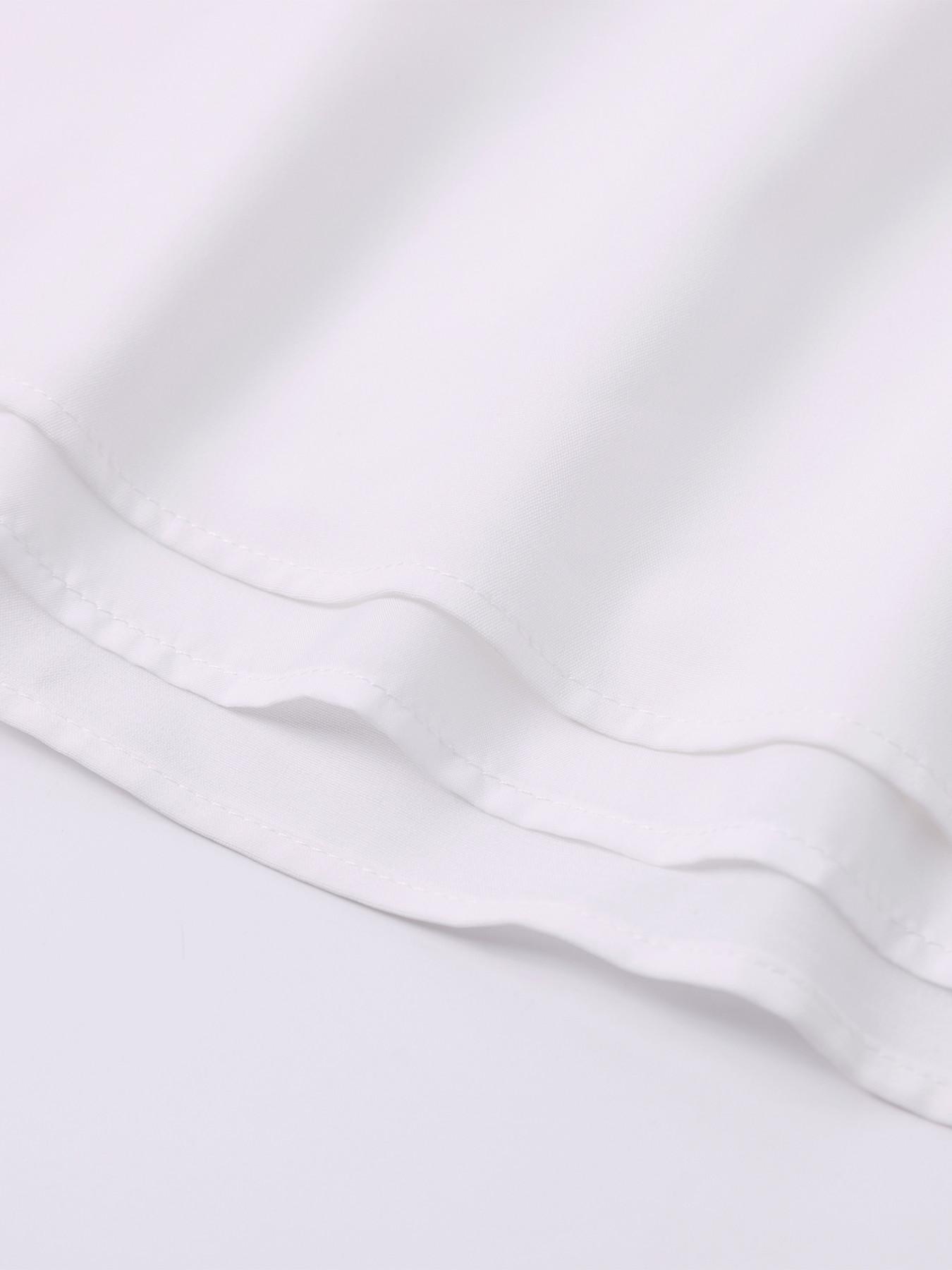 Square Neck Backless Cross Strap Ruched Fishbone Bubble Sleeve Dress, Casual Comfortable Fashion Long Dress for Daily Wear