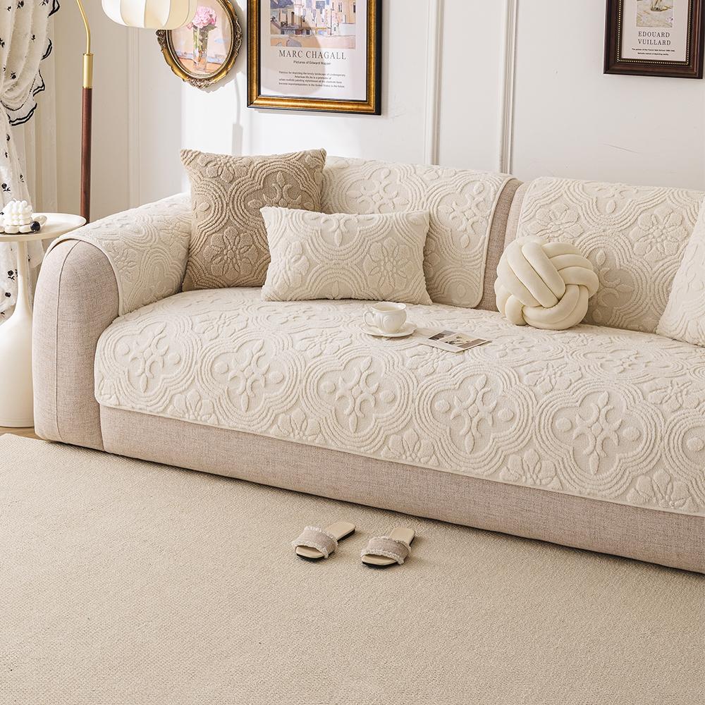 Comfortable Peony Pattern Sofa Cushion, Thick Soft Pet Friendly Couch Protector, Non-Slip Plush Chair Cover for Living Room Bedroom Office Decor, Sofa Couch Covers Comfortable Peony Pattern Sofa Cushion, Thick Soft Pet Friendly Couch Protector, Non-Slip Plush Chair Cover for Living Room Bedroom Office Decor, Sofa Couch Covers