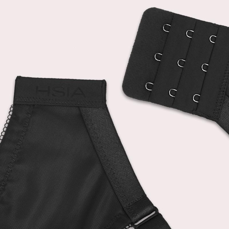 HSIA Enchante Floral Lace Unlined Comfort Unpadded Full Coverage Plus Size Underwire Bra