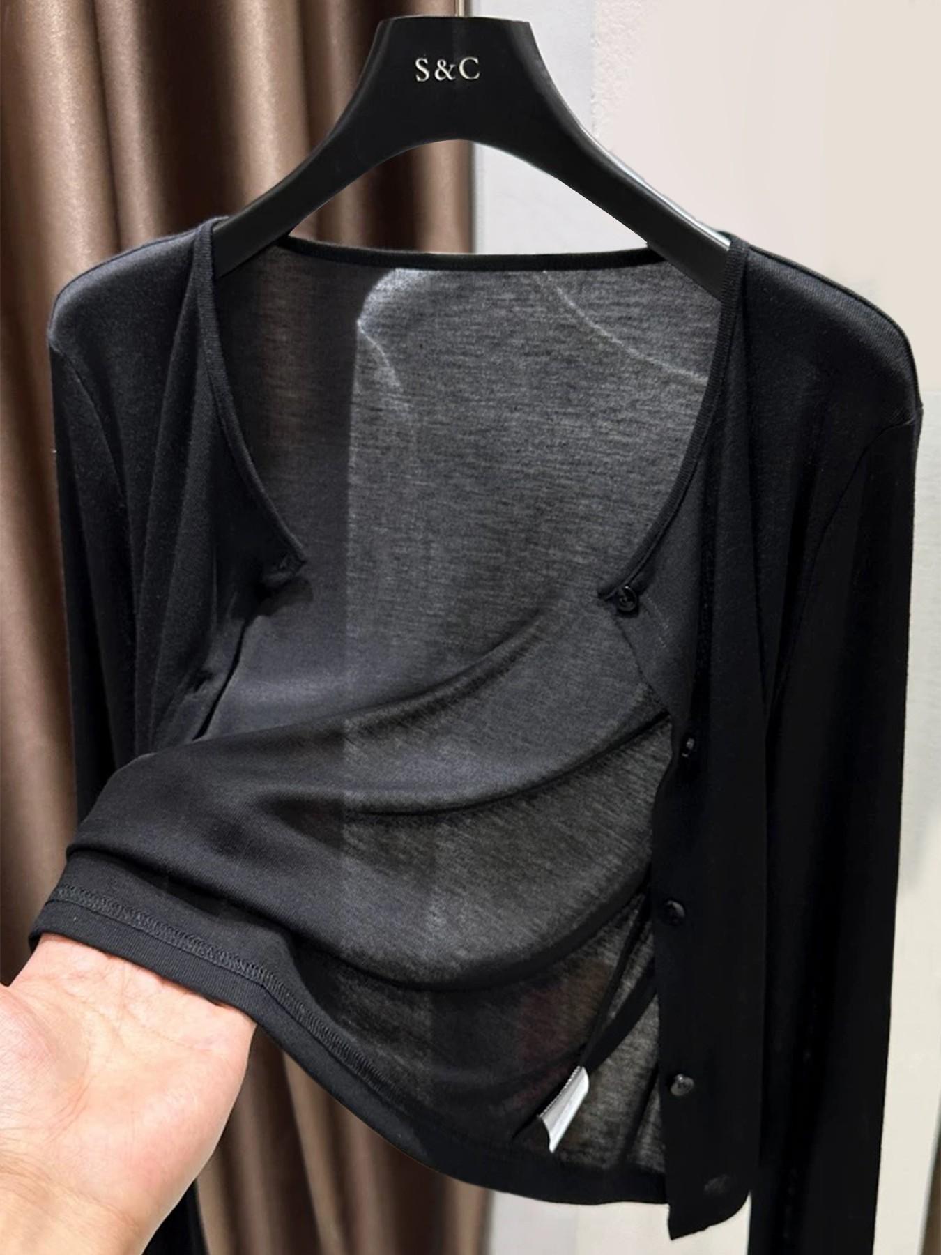 Spring Summer Outerwear Multicolor Shawl Thin Knit Small Coat Cardigan for Women, Lightweight Stylish Fashion Accessory