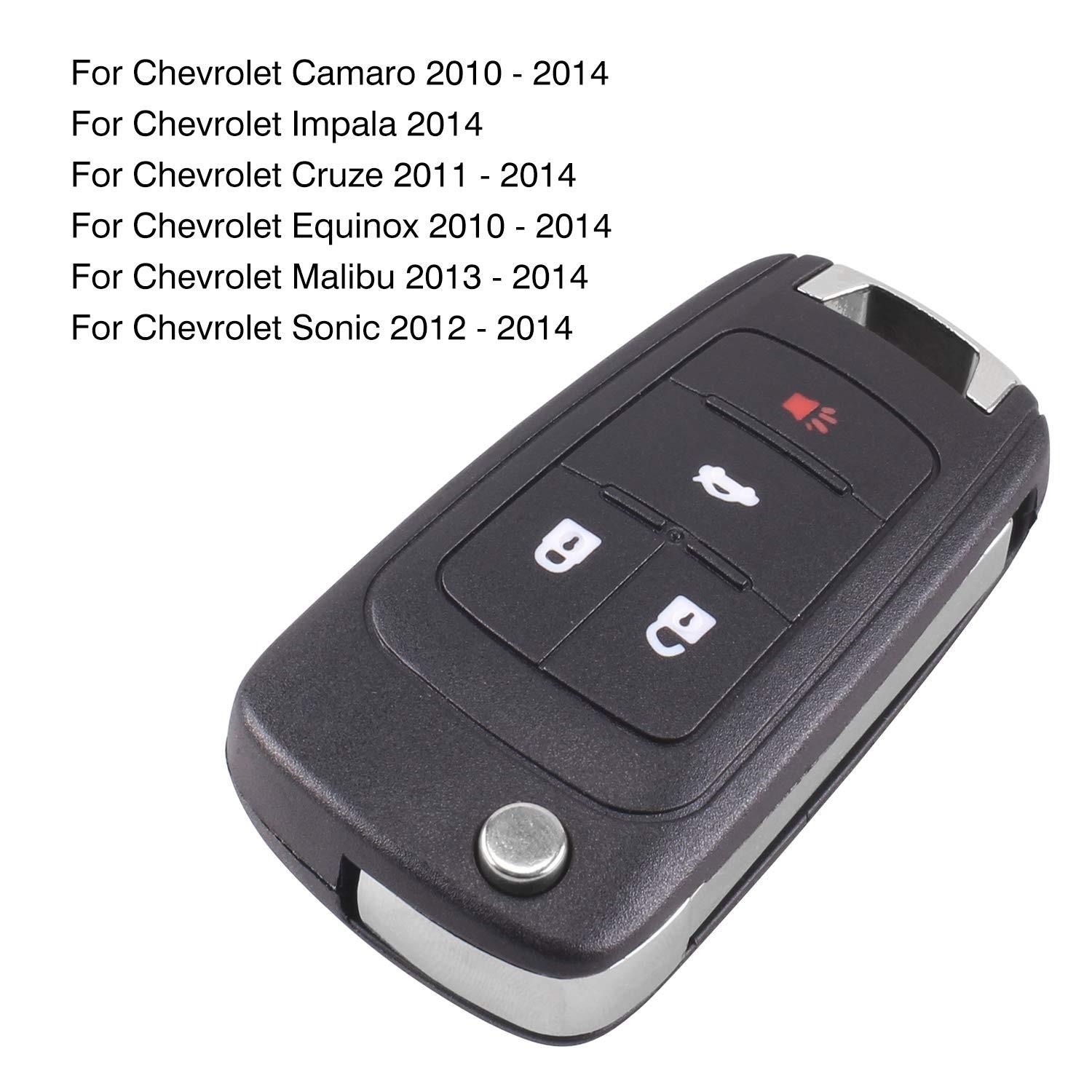 Chevrolet Foldable Flip Cover Keychain Replacement Protective Case, Durable Design for Multiple Years, Suitable for Car Owners Seeking Protection