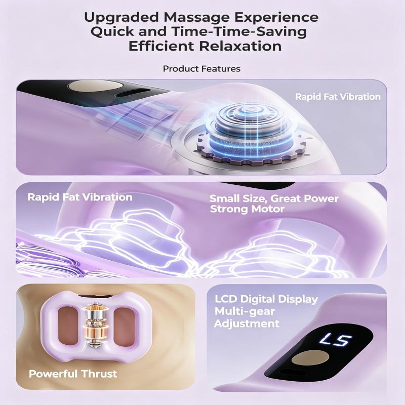 Mini Vibrating Massage Ring | Deep Tissue Muscle Relief for Home & Yoga
