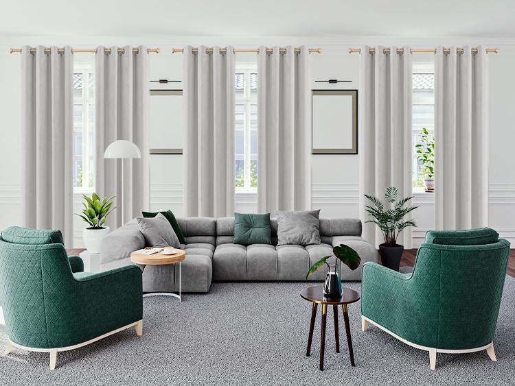 Deconovo Velvet Total Blackout Curtains – 2 Panels, Soft & Skin-Friendly, Thermal Insulated & Soundproof Drapes for Bedroom, Living Room & More