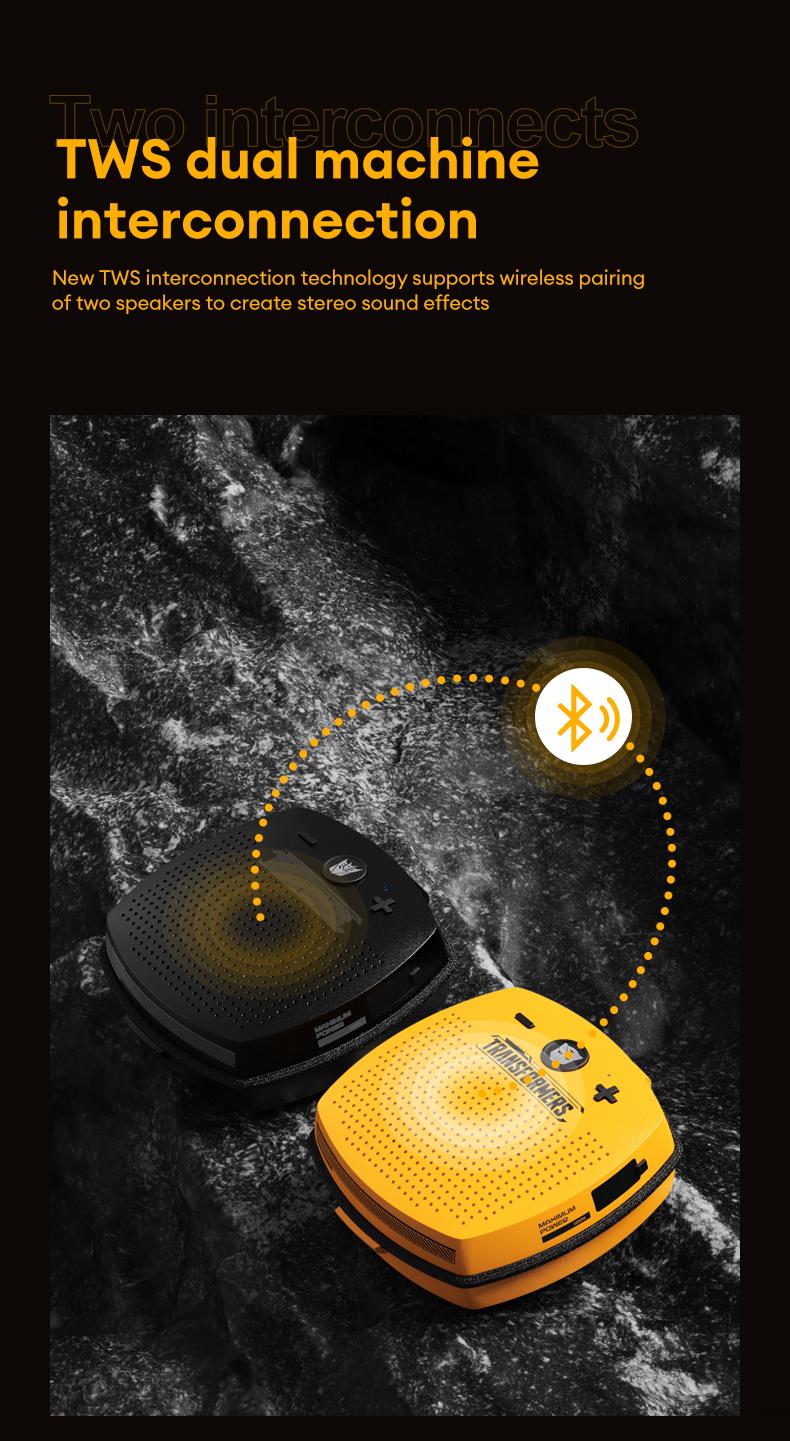 Transformers TF-Y16 Powerful bass，lPX5 waterproof，Portable lanyard