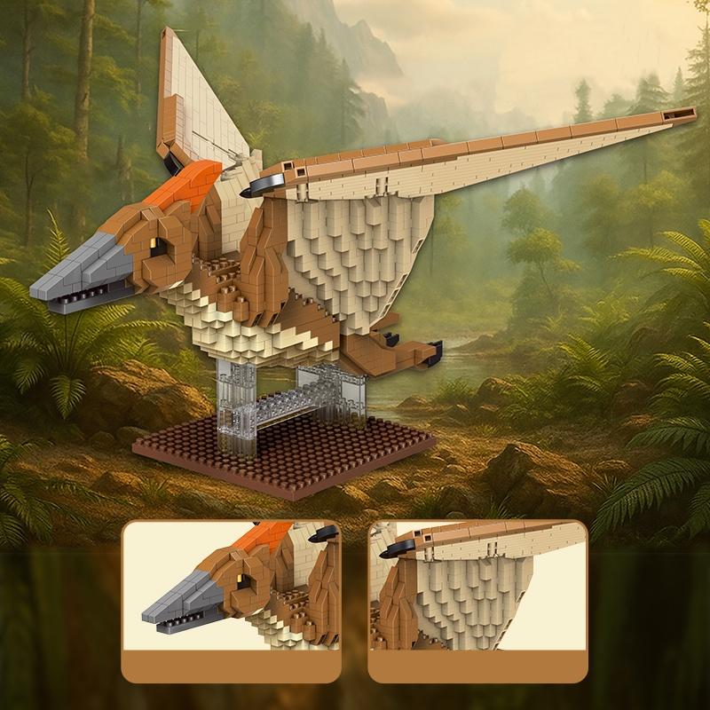 Dominant Dinosaur Building Blocks Small Part DIY Toy, Parent-Child Interaction Gift, Holiday Present, Model_xinghao