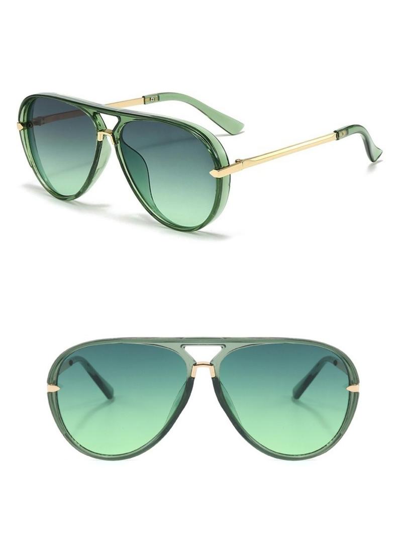 Women's Ombre Tinted Lens Aviator Sunglasses, Aviator Shades, Trendy Casual Sunglasses for Everyday Use, Fashion Accessories for Outdoor Activities