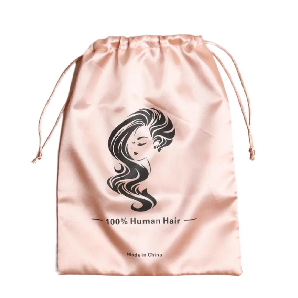 Silky Bag with Drawstring Tassel for Wig Storage (Not for Sale)