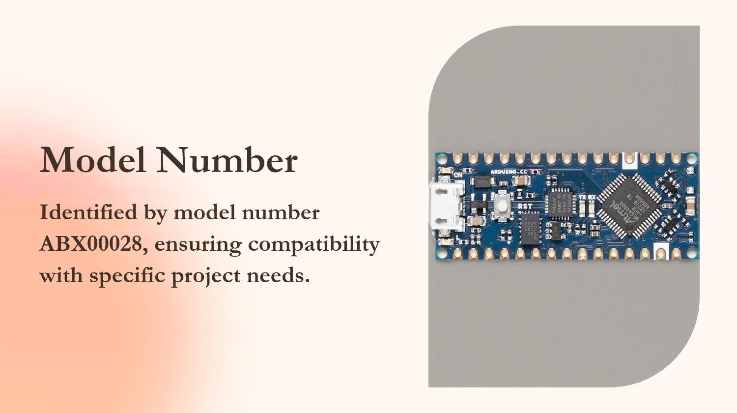 Arduino Nano Every Development Board Abx00033 Abx00028 Microcontroller, Ideal for DIY Projects, Compact Design, Easy Integration