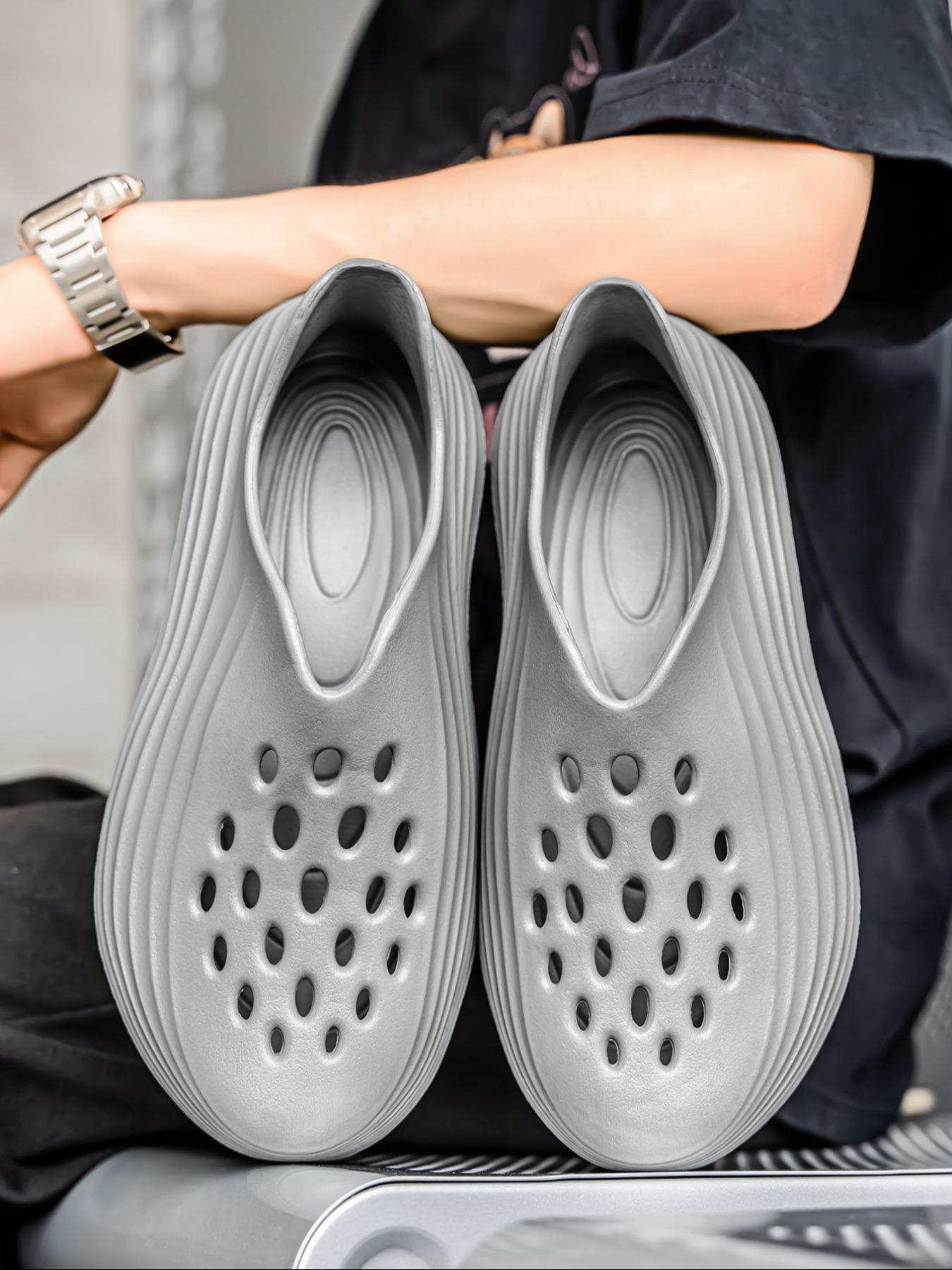 Unisex's Sporty Breathable Slides, Sliders Shoes, Comfortable Non-slip Slippers, Soft Comfy Slippers for Indoor & Outdoor Wear, Walking Shoes