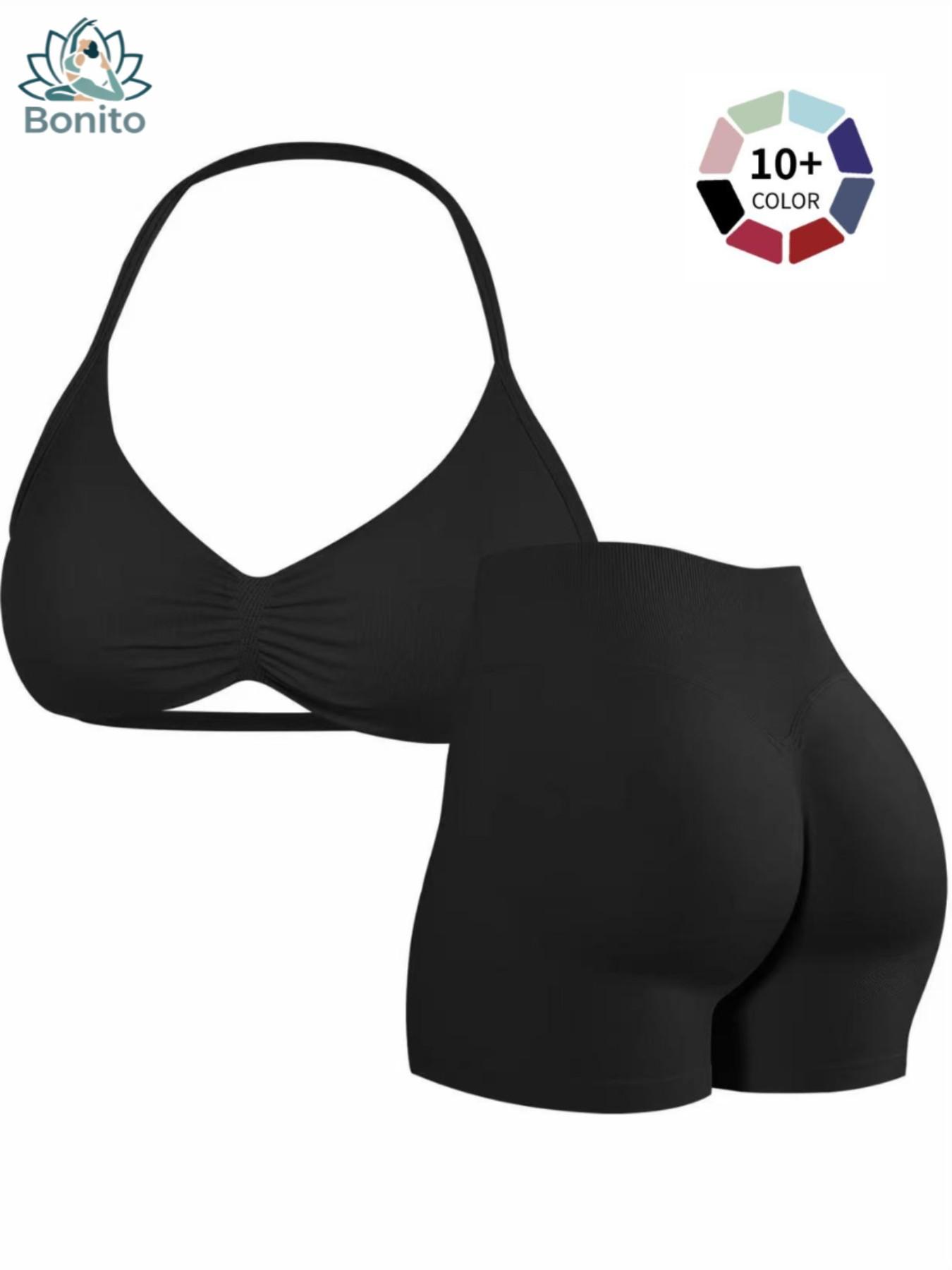 New Women's Sporty Yoga Set, High-Waisted Tight-Fitting Shorts and Tank Top, Summer Fitness Outfit for Running and Gym Workouts, All Season Activewear, Fitness Clothes, Fitness Apparel