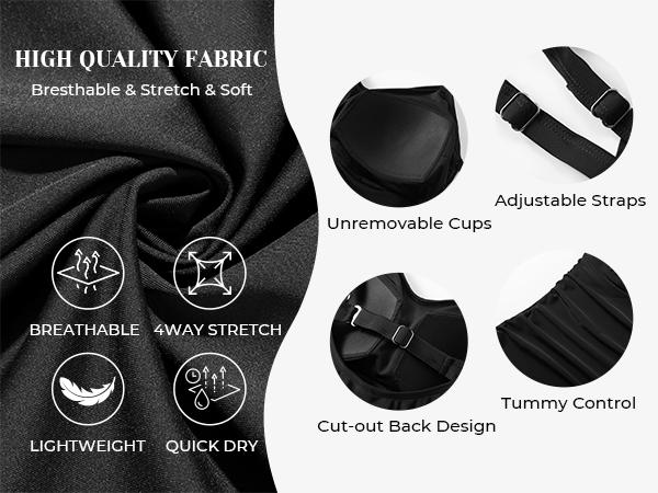 Aqua Eve Plus Size Swimsuit for Women Tummy Control One Piece Bathing Suit Vintage Swimwear