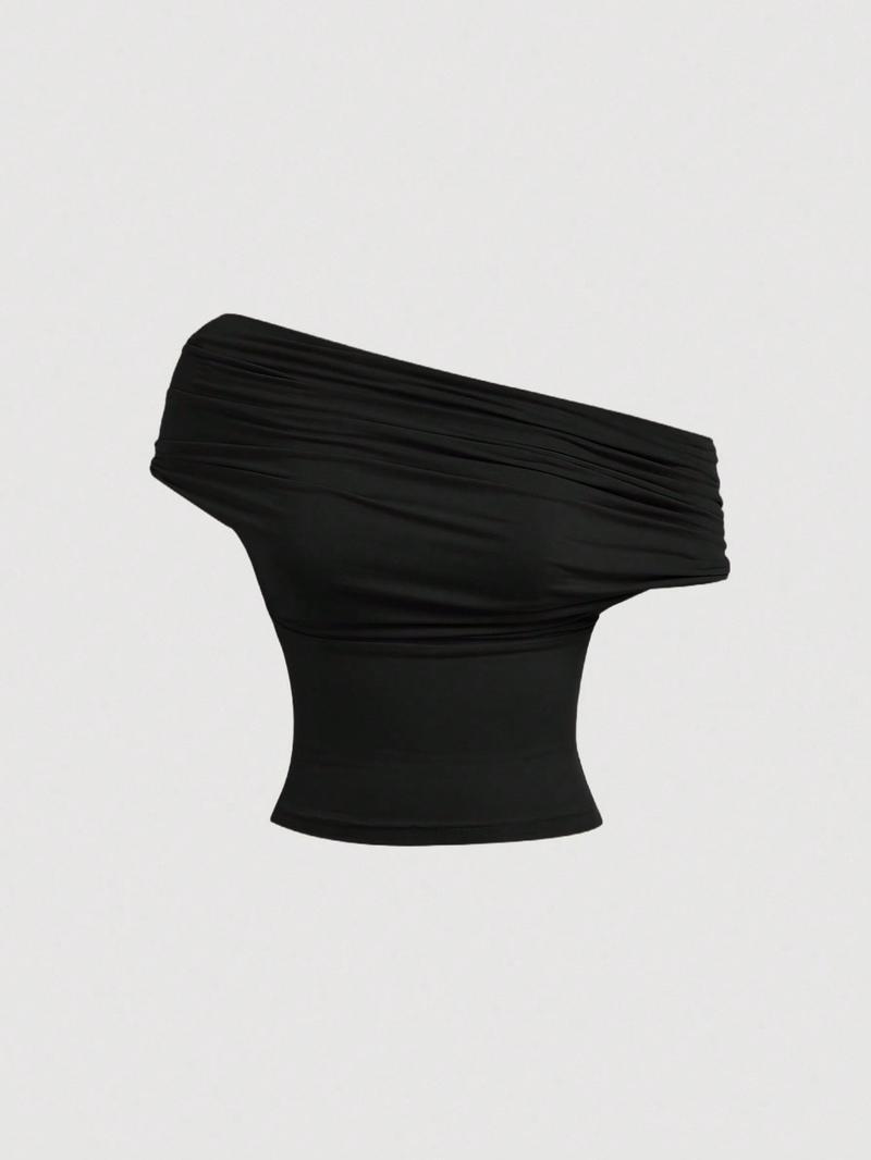 Women's Elegant Solid Color Versatile Halter Neck Top, Stylish & Comfortable Design, Perfect for Casual Wear, Ideal for Everyday Use