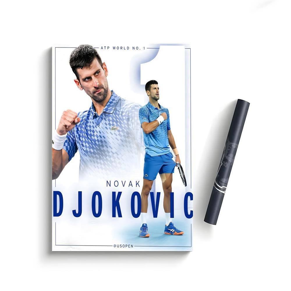 Novak Djokovic Poster Bedroom Home Decor Art Poster Perfect Gift for Family and Friends