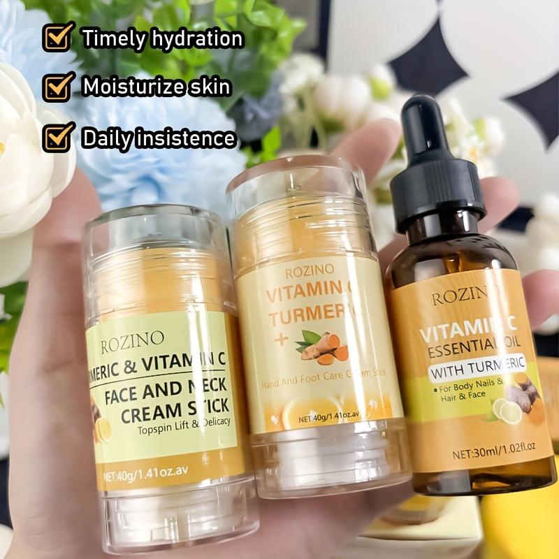 Glow Boosting Moisturizer- Anti-Aging, Reduce Acne, Dark Spot Remover, Hydrates & Controlling Oil & Refining Pores Turmeric Mask - Set of 5 (Turmeric Complete Set)