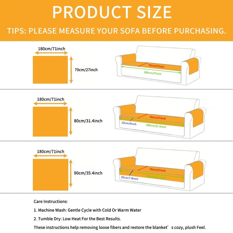 Solid Color Sofa Cover, 1 Count Non-slip Sofa Slipcover, Soft Sofa Protector, Sofa Protector for Home Living Room, Sofa Protector for Home Living Room #TOP PICKS