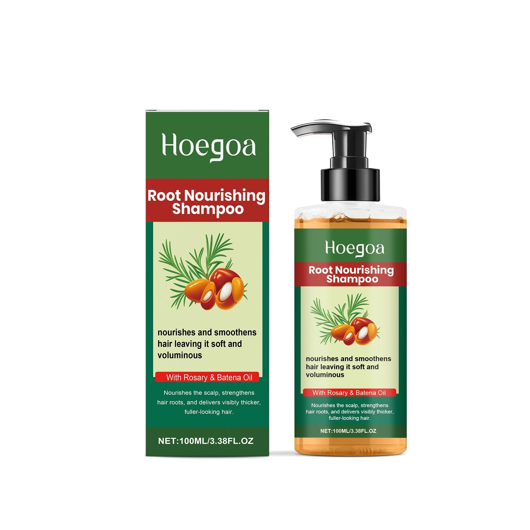 Hoegoa Plant-Based Moisturizing Shampoo, Gentle Cleansing, Nourishes Hair, Lightweight Natural Shine, Smooth Texture, Softening Shampoo