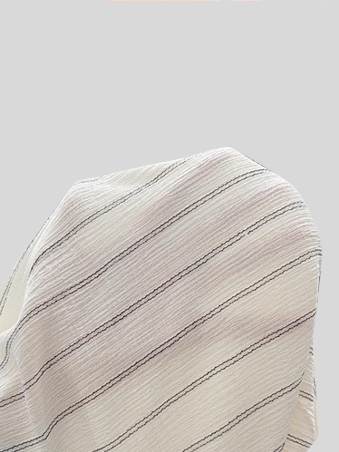 Women's Striped Waist-Tie Straight-Leg Loose Streetwear Pants, Casual Style, Moderate Fabric Thickness, All-Season Wear