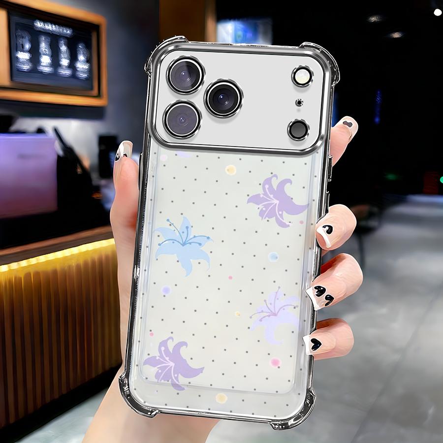 Spotted Lily iPhone17pro  Anti-fall airbag case with reinforced corners making it the perfect New Year full coverage drop protection Chinese style Ramadan Easter This phone case is scratch-resistant and durable