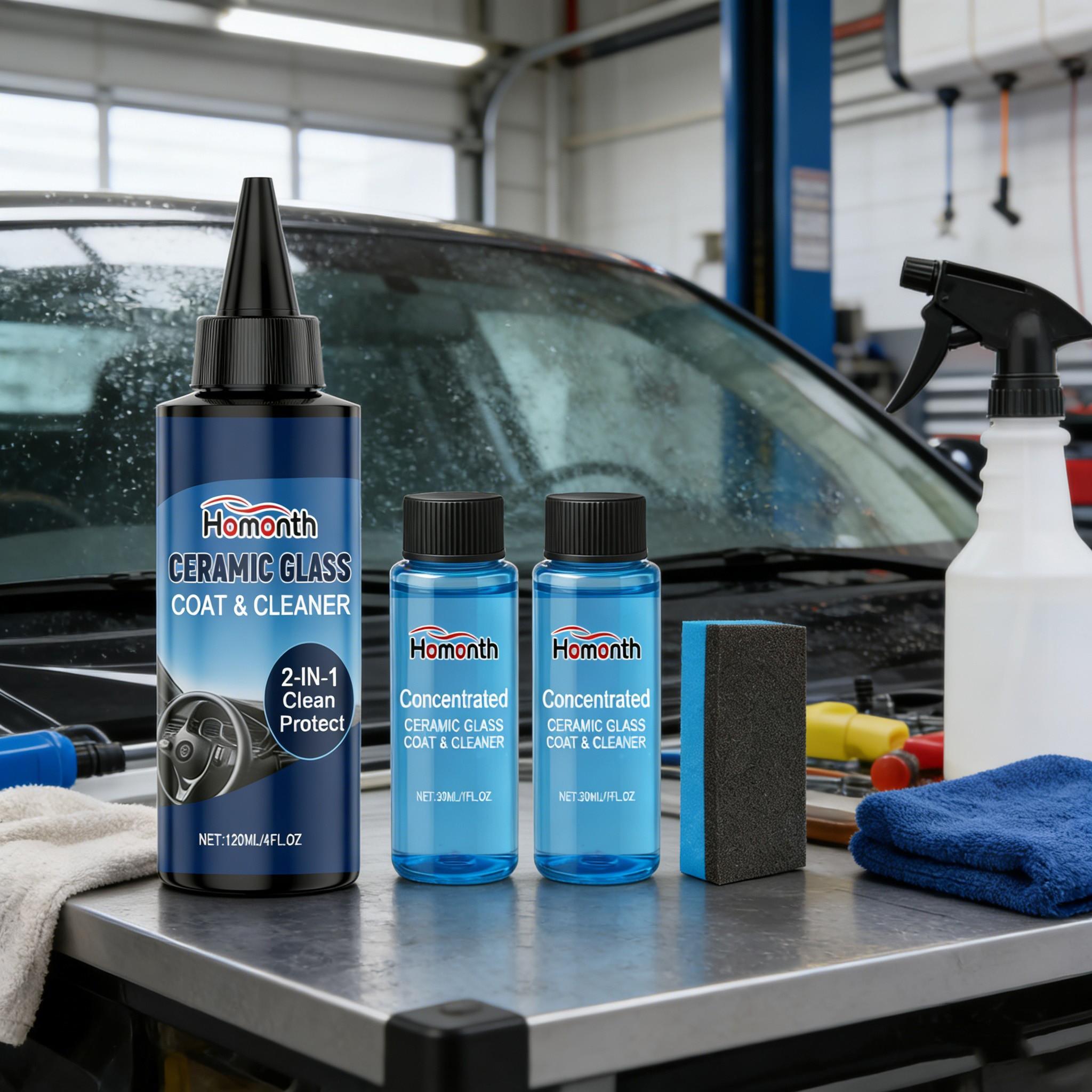 Homonth Coating Kit, Dirt Removal, Renovation, Scratch Prevention, Glossy Car Surface Care, Paint Protection, Renewal Coating Agent