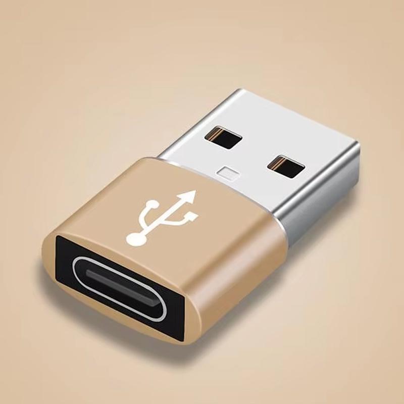 2pcs USB-C Adapter for Charging & Data Transfer, Compatible with Phone, Computer, Camera, OTG Converter Head, Essential Accessories