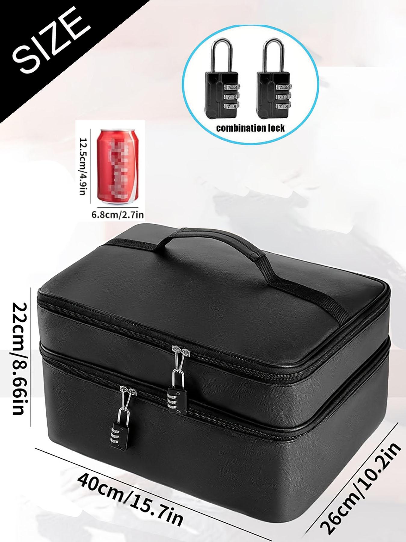 Lockable Adult Toy Storage Bag, Dual-Layer Large Capacity, Travel Underwear Organizer, Personal Privacy Protect Essential, Space Saving Bags