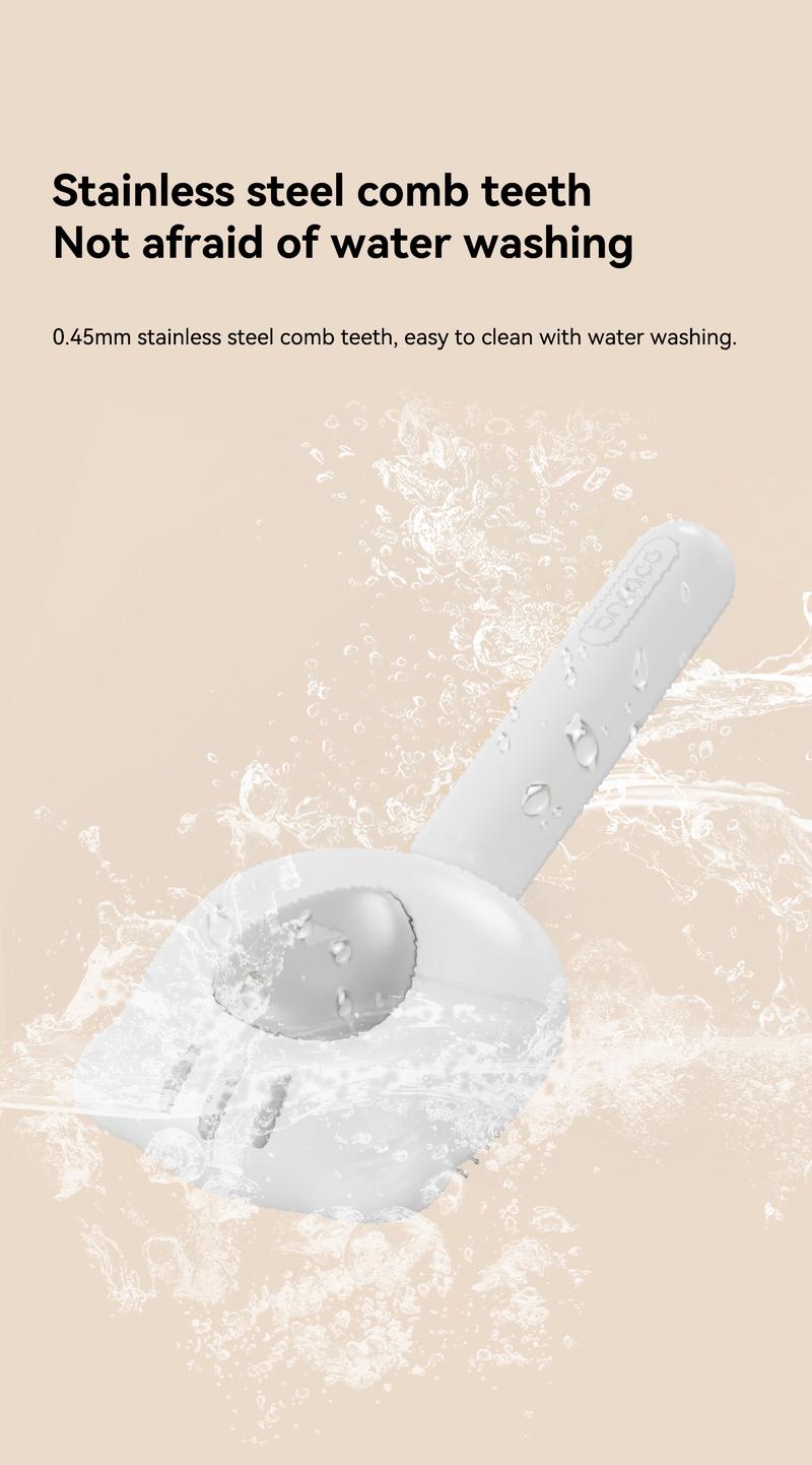 Cat Comb for Removing Loose Fur - Cat & Dog Brushing Tool, Pet Hair Remover, Perfect for Long-Haired Pets, Essential Grooming Accessory