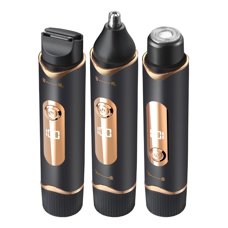 Portable Dual-Head Electric Shaver, Pain-Free Trimming, Multi-Purpose Grooming Kit, Type-C Charging, Long-Lasting Battery Life