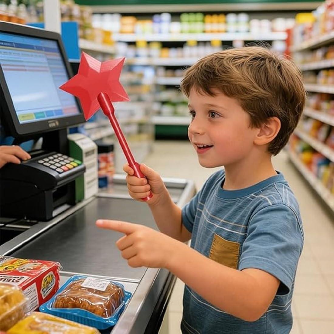 3D Printed Magic Wand Payment Device, Touch-To-Pay Credit Card Wand, Starlight Non-Contact Payment Card Holder, Convenient and Stylish