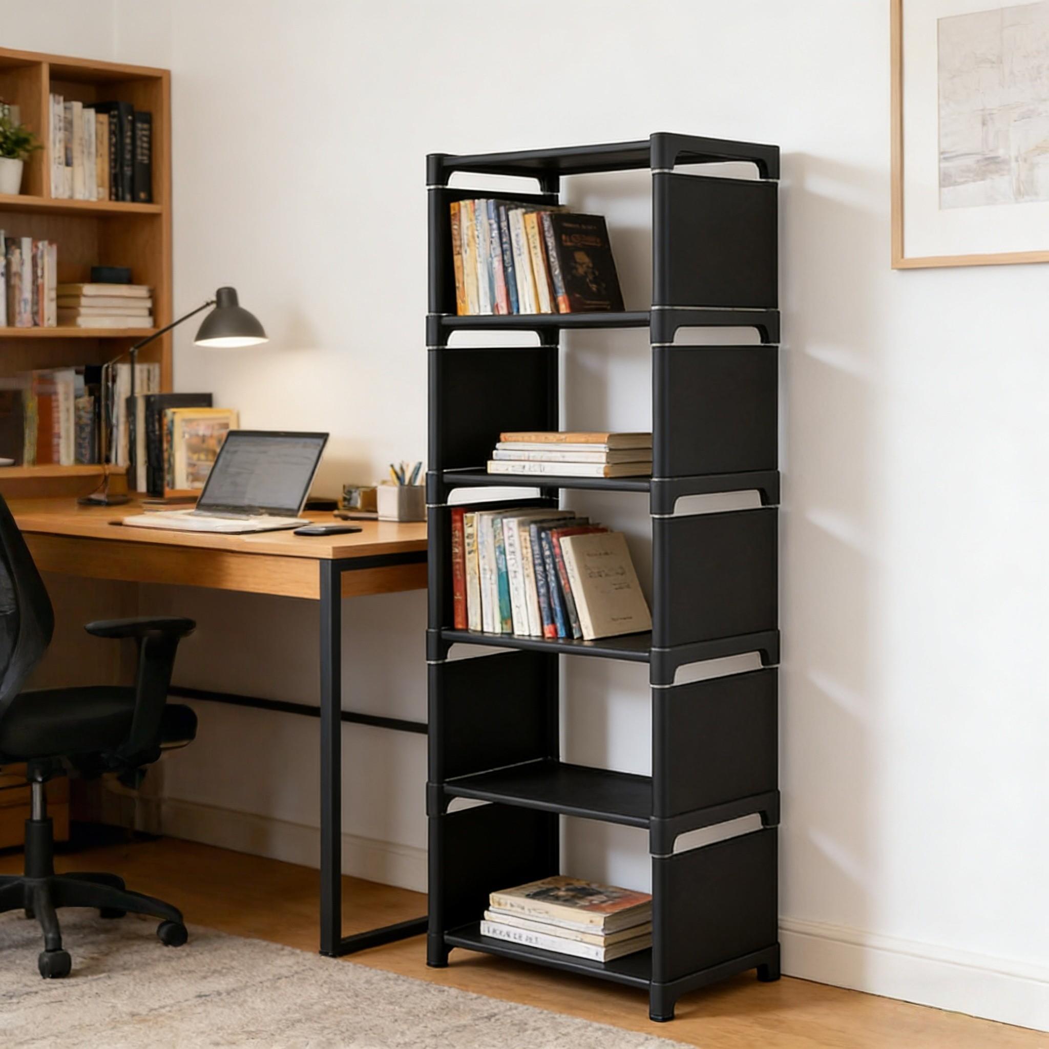 Adjustable 6-Tier Shoe Rack, Simple / No-Tool Installation, Portable Entryway Storage, Durable Shoe Organizer for Dorms & Homes