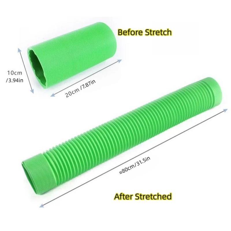 Expandable Hamster Tunnel Toy - Flexible Plastic Hideout for Guinea Pigs, Rats & Chinchillas, Interactive Play Tube for Small Animals, Cage Accessories