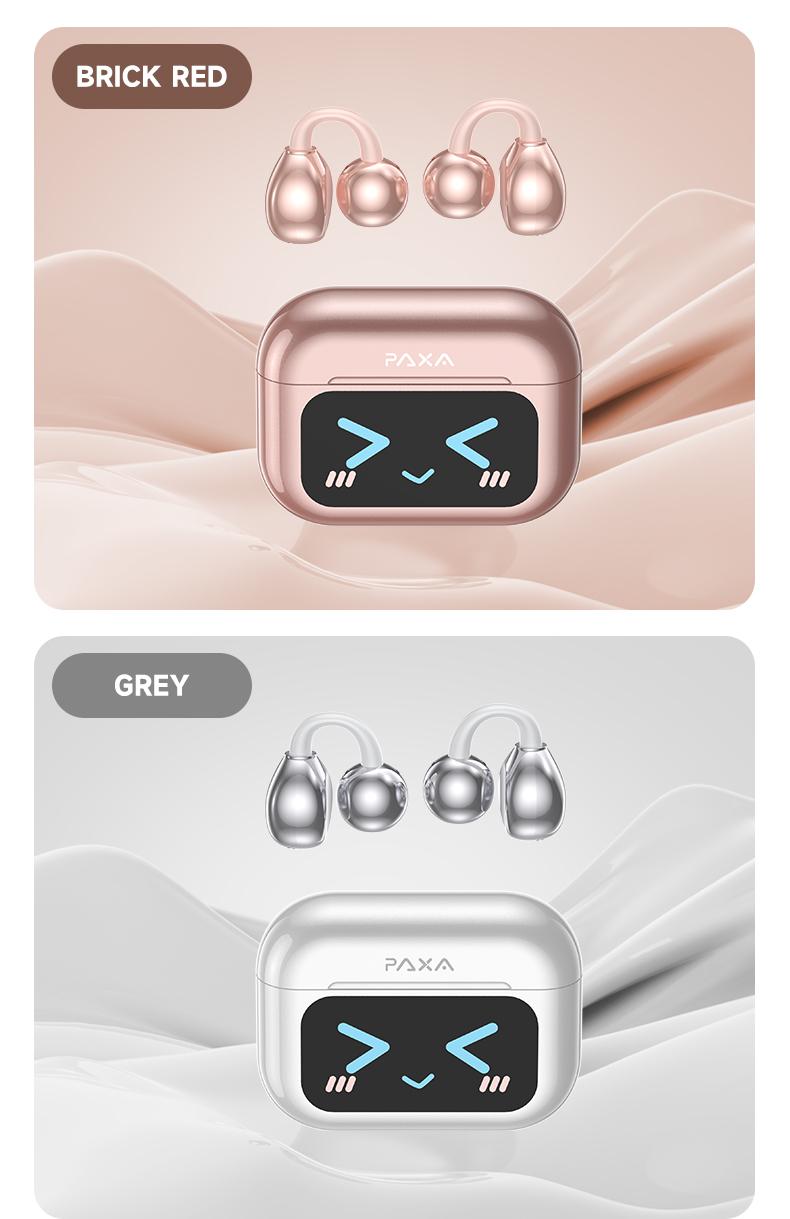 C7 Ultra Bluetooth 6.0 Wireless Clip Earbuds , with smart touchscreen, sports waterproof & sweatproof design for music and calls