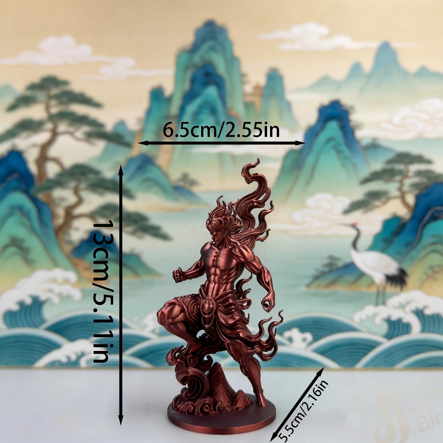 Gradient Muscle God Figurine, Holy Spirit Style Collectible Hand Model, Home Bookshelf Desktop Decoration, Creative Art Display
