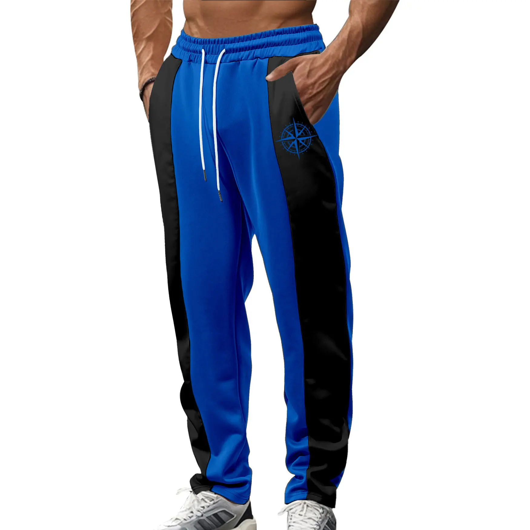 Men Lightweight Jogger Sweatpants Elastic Drawstring Waist Secure Zipper Pockets Slim Cuffed Ankle Casual Workout Running Trousers Multiple Colors Available