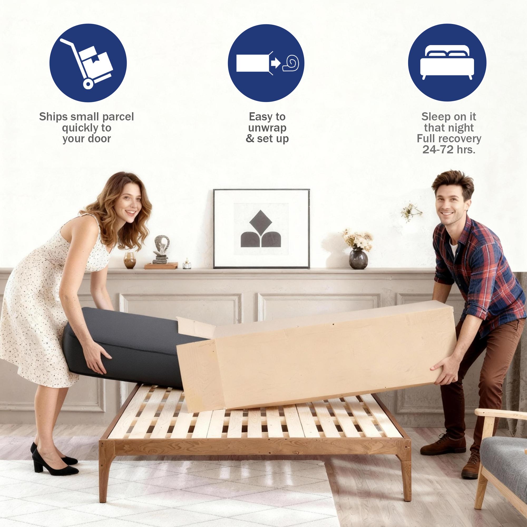 full size mattress 12-inch/14-inch black Mattress, colchones para cama Memory Foam, Pocketed Springs, Suitable for Homes and Hotels, Delivers a Comfortable and Supportive Sleeping Experience.Twin\King queen size mattress memory foam mattress