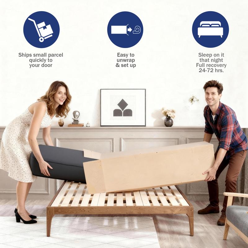 full size mattress 12-inch/14-inch black Mattress, colchones para cama Memory Foam, Pocketed Springs, Suitable for Homes and Hotels, Delivers a Comfortable and Supportive Sleeping Experience.Twin\King queen size mattress memory foam mattress