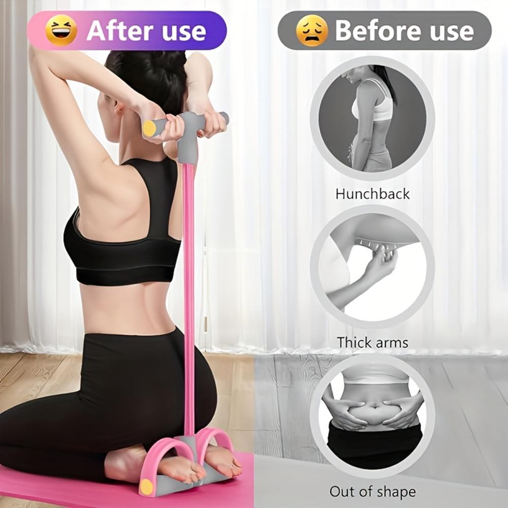 Multifunction Pedal Resistance Band, Elastic Pull Rope Fitness, Full-Body Workout at Home Gym, Exercise Sit-up, Yoga, Abdominal Training