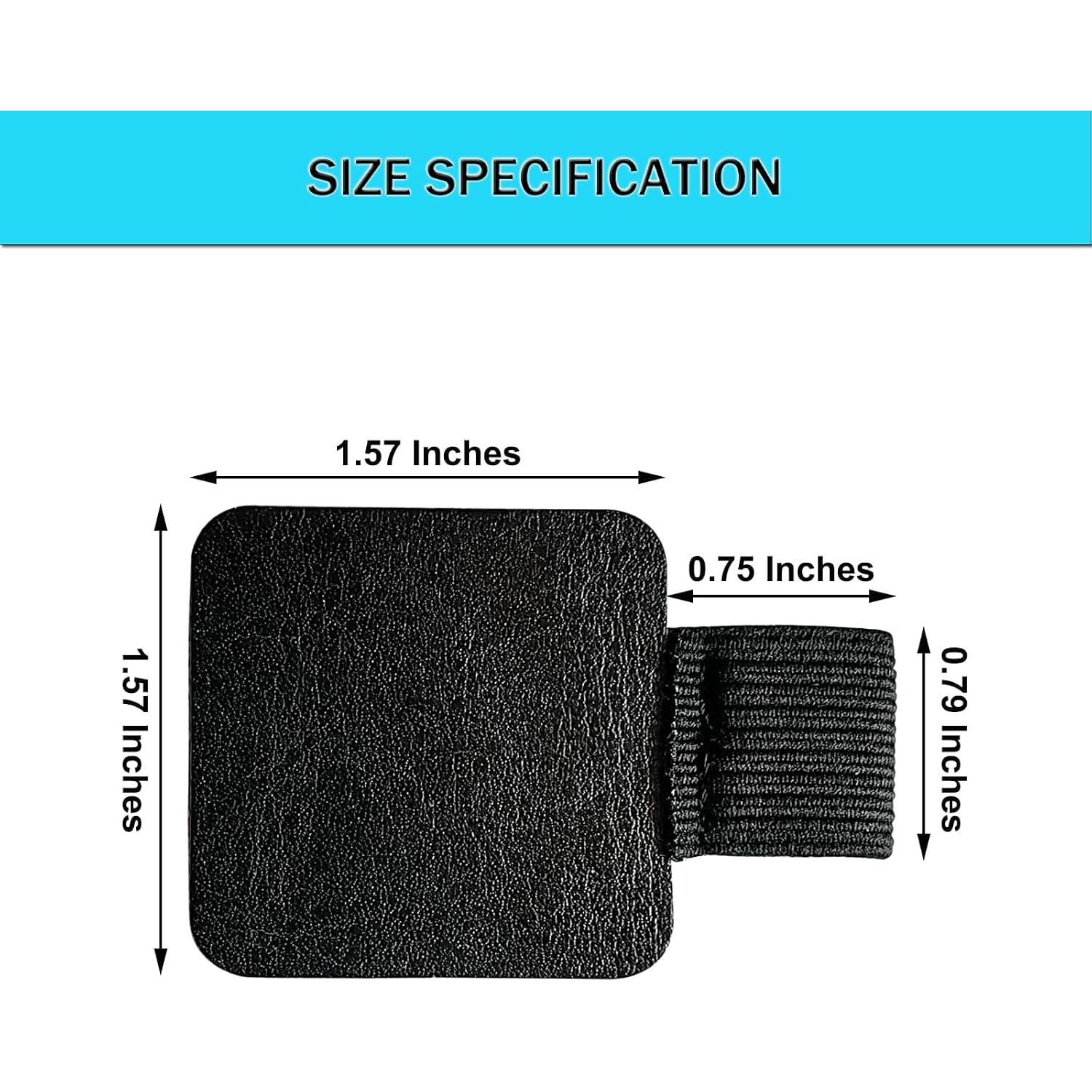 16 count Notebook Pen Loop Holder,Self Adhesive Leather Pen Holder for notebook,Pencil Elastic Loop Designed for Notebooks,Journals,Calendars,Planners,Tablet Case for School,Office