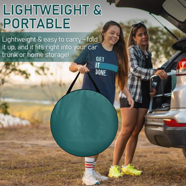 120x190cm 1-Person Pop Up Privacy Shelter Tent, Portable Outdoor Changing Room & Shower Toilet Tent, Lightweight Steel Wire Frame, Compact Fold, Built-In Storage Pocket, No Floor (for Hiking Camping Outdoor Showers)