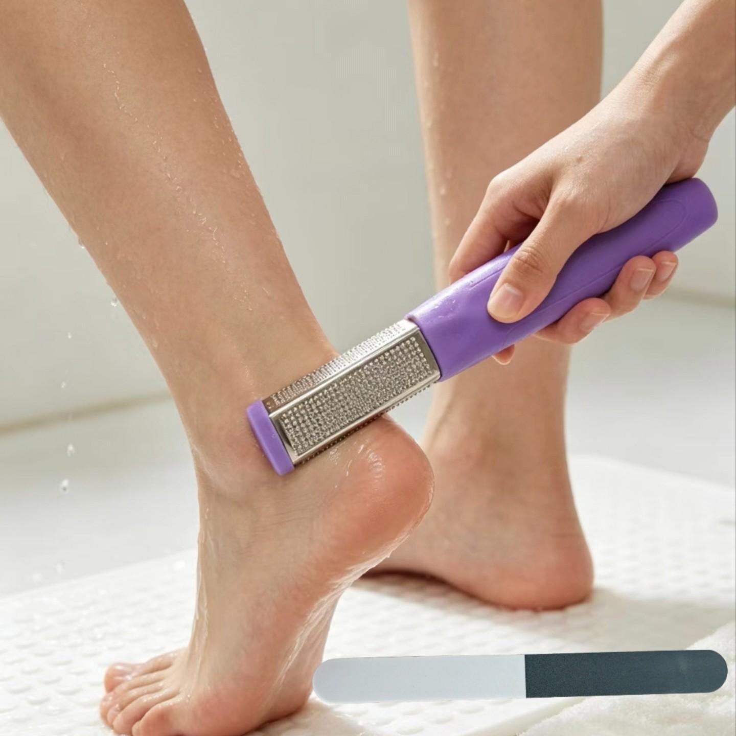 Two-In-One Nail File Set, Dual-Sided Coarse and Fine Grit, Foot Dead Skin Remover, Home and Salon Use, Portable Manicure Beauty Tool Kit