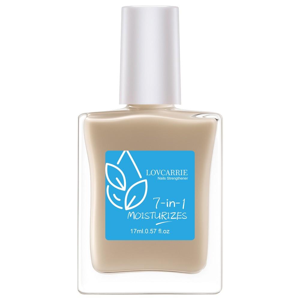 LOVCARRIE New Arrival 7 IN 1 Moisturize 17ml Natural Jelly Beige Gloss Nail Strengthener, with Calcium, Fast Air Drying, High Shine Nail Protection Layer, Nail Hardener, Get Strong Nails, Protect and Nourish Nails, Nail Care Oil, Manicure Nail Polish