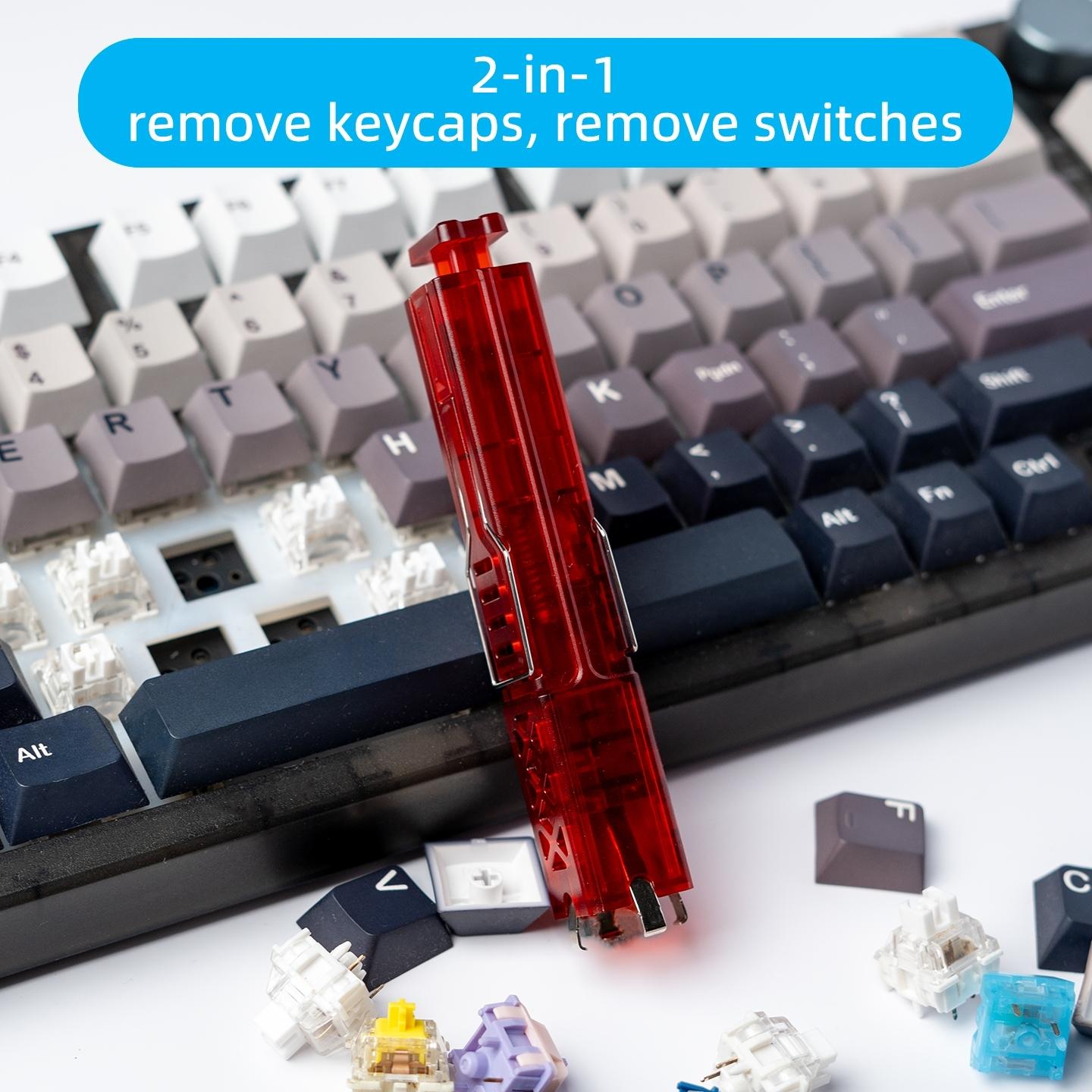 Switch puller, keycaps puller, 2-in-1 mechanical keyboard, hot swappable key cap, shaft body switch, cleaning and dismantling tool, Keyboard Maintenance