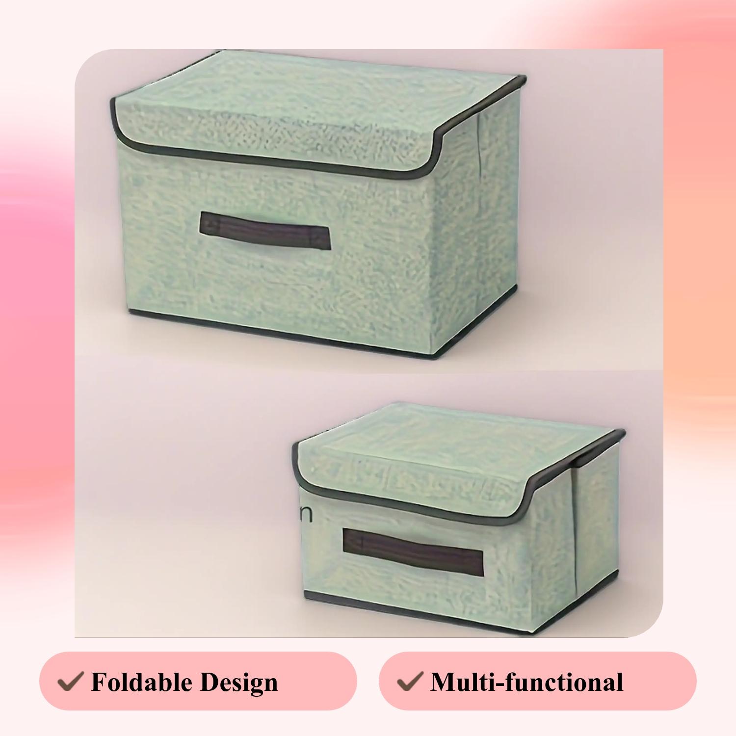 Foldable Storage Box, Multi-Functional Organizer Basket, Durable and Versatile Solution for Home and Office Organization, Collapsible Storage Bin, Multifunctional Storage Bin