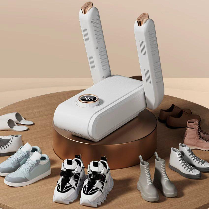 360° Digital Shoe Dryer with Hot Air Circulation, Temperature Display, Fast Drying for All Shoe Types,Upgraded Temperature Control Boot Dryer Shoe Dryer  Portable Glove Dryer & Boot Warmer, Automatic Shut-Off Timer, Folding Design, Smart Panel