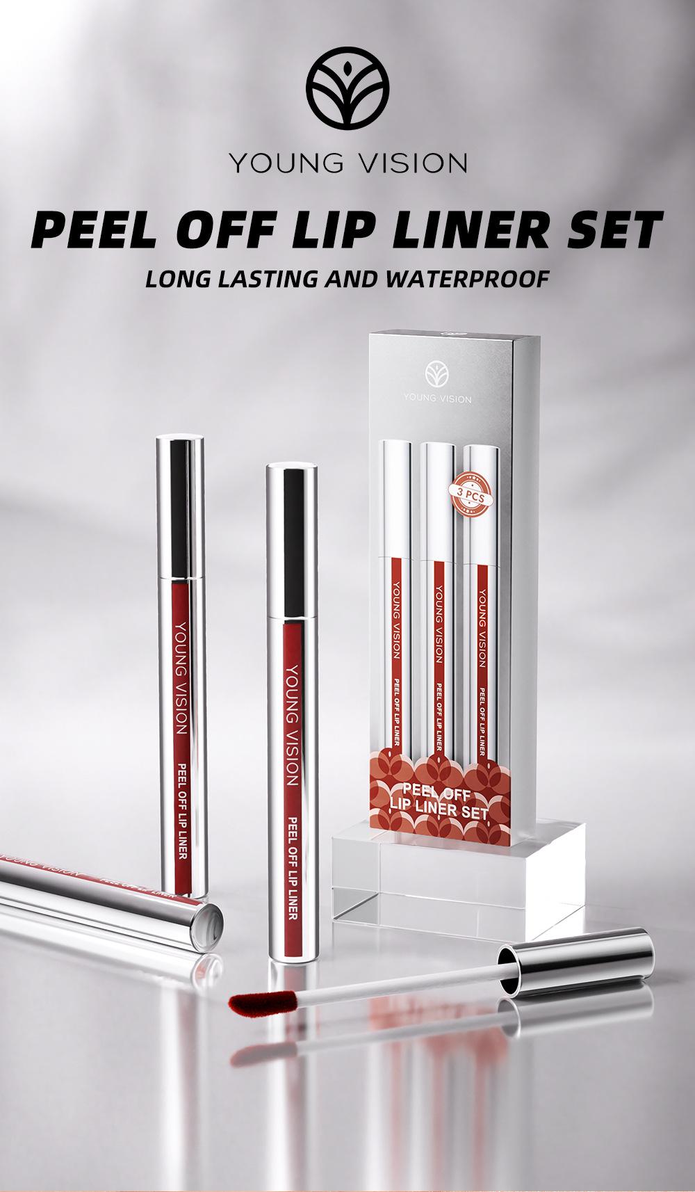 Long Lasting Tattoo Lip Gloss Peel Off, 3 Counts/set Waterproof Non-sticky Glossy Lipstick, Nourishes All Skin Types, Great for Gift, Makeup, Lip Stain, Cosmetic 3Counts/Set non-stick cup transfer diy eyelash extension