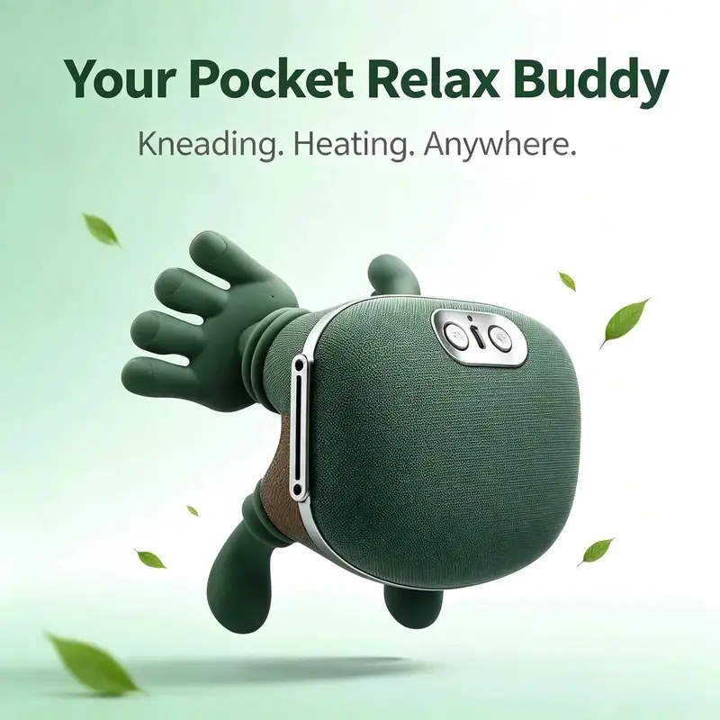 2026 Upgraded Electric Neck Shoulder Relaxer Massager - Human-Hand Kneading, 3D Deep Tissue, Heating, Wireless Portable, Ultra-Soft Skin Contact, Lightweight Adulting  for Pain Relief adjustable intensity boost self-care gift mas age ador de cuello