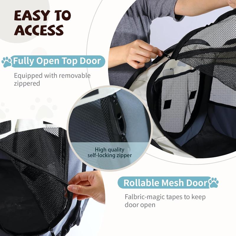 Pet Maternity Room,Octagonal Pet Tent Foldable Portable Oxford Cloth Cat and Dog Nest Outdoor Easy Operation Large Dog Cages Cat Fences Litter Box Enclosure Kittens Suitable Size Space Foldable cat and dog cage Safe Reliable