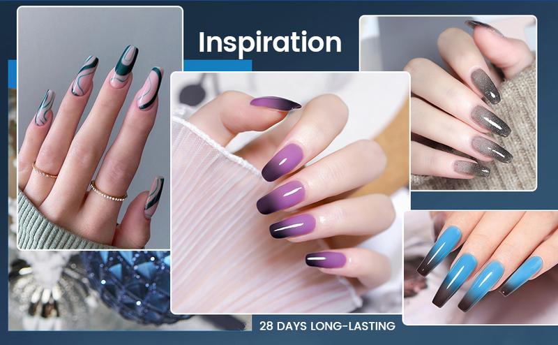 JEWHITENY 14 Colors Poly Nail Gel Kit All-in-one Kit Poly Nail Gel Kit with Nail Lamp Builder Nail Gel Nail Strengthen DIY at Home Beauty Gifts Matte and Glossy Top Coat